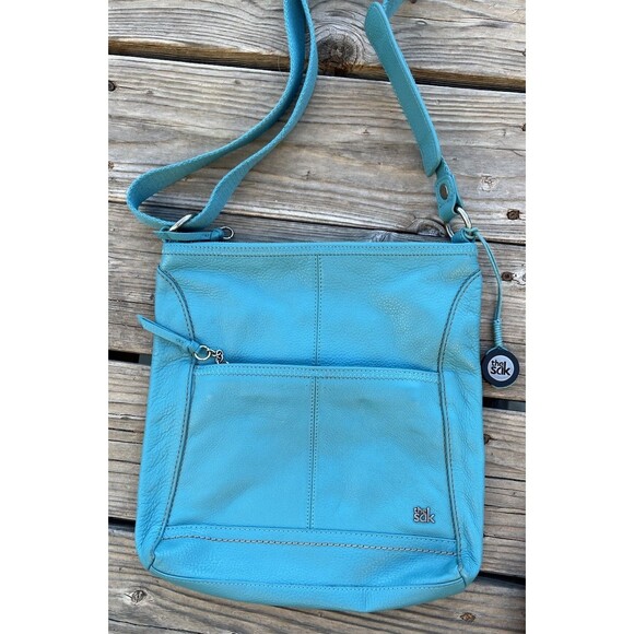 (2) The Sak Iris Pebbled Leather Adjustable Crossbody Shoulder Bags - Picture 5 of 15